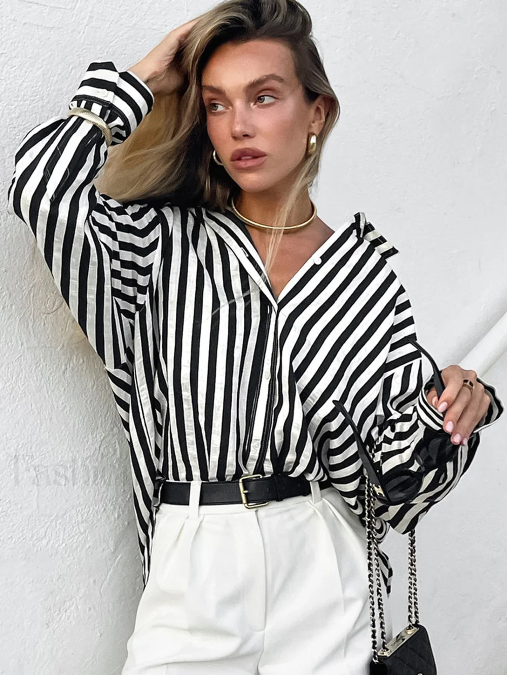 Effortless Charming Pinstripe Shirt Shirts