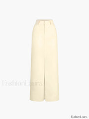 Effortless Slit Graceful Maxi Skirt Skirts