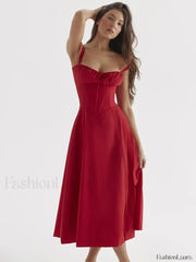 Elegant Floral Side Split Floral Dress