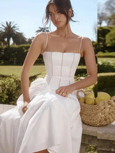 Elegant White Hollow Out Floral Dress