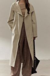 Sophisticated Minimalist Style Long Overcoat