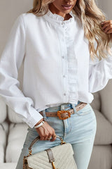 Ruffle Long Sleeve Blouse
