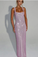 Sequin Rhinestone Bodycon Party Dress