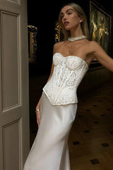 Lace Bustier Bodycon Formal Dress