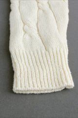 Solid Color Long Sleeve Cable Knit Sweater Dress