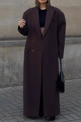 Blazer Lapel Long Jacket Style Overcoat