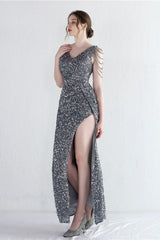 Statement Bead Mermaid Gown Formal Dress