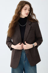 Maillard Brown Wool Blazer