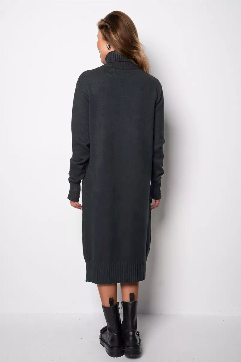 Loose Turtleneck Sweater Dress