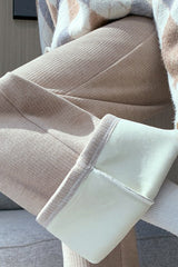 Cashmere Plush Wide Leg Knit Pants