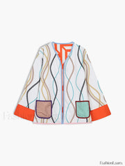 Fantasy World Double Trendy Sided Patchwork Coat Winter Coats