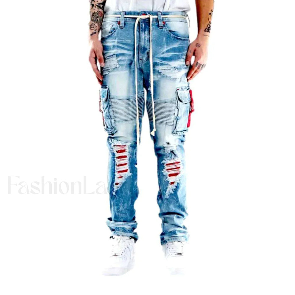 Fashion men vintage jeans W32 / Light Blue jeans