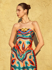 Flaming Passions Graceful Back Tie Top Orange / XS Tank Tops & Camis