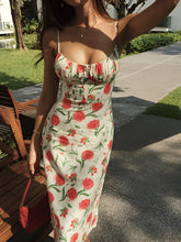 Floral Ruched Button Detail Dress Multicolor / XS Dresses