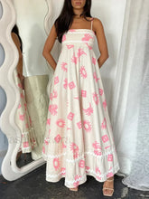 Floral Sun Print Maxi Dress Pink / S
