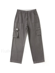 Fold Over Waist Y2K Straight Leg Pants Straight Leg Pants