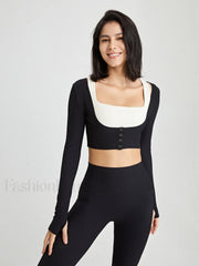 Front Charming Button Bolero T Shirts