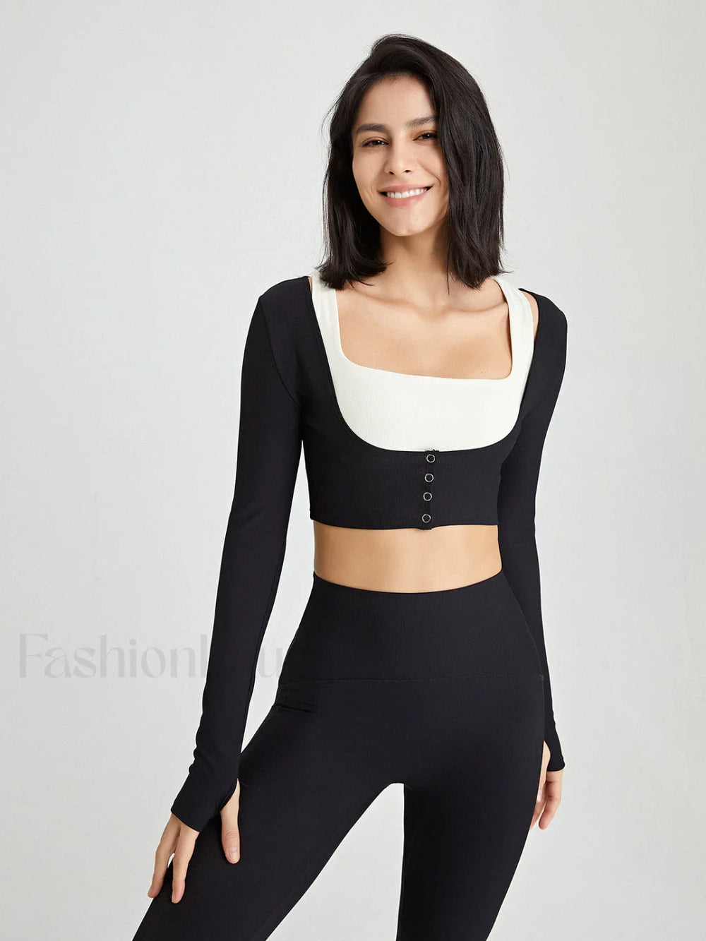 Front Charming Button Bolero T Shirts