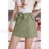 Green Bow Workwear A Line Skirt Darkgreen / S