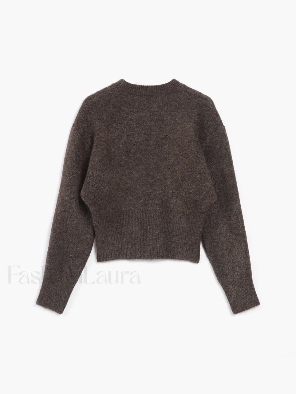 Half Zip Graceful Fuzzy Sweater Sweaters L