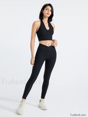 Halter Cropped Graceful Tank Top Tank Tops & Camis