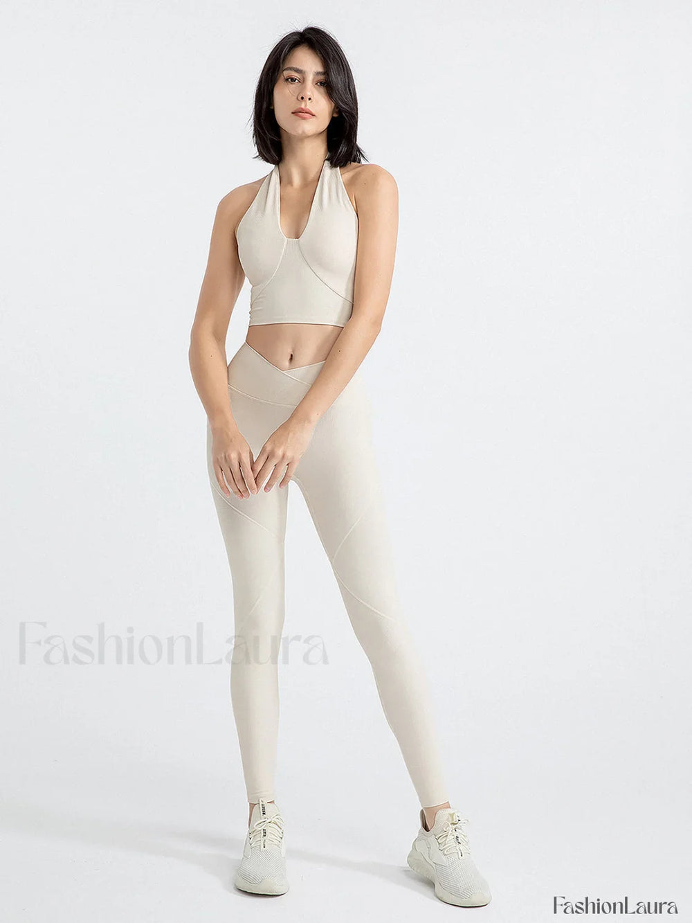 Halter Cropped Graceful Tank Top Tank Tops & Camis