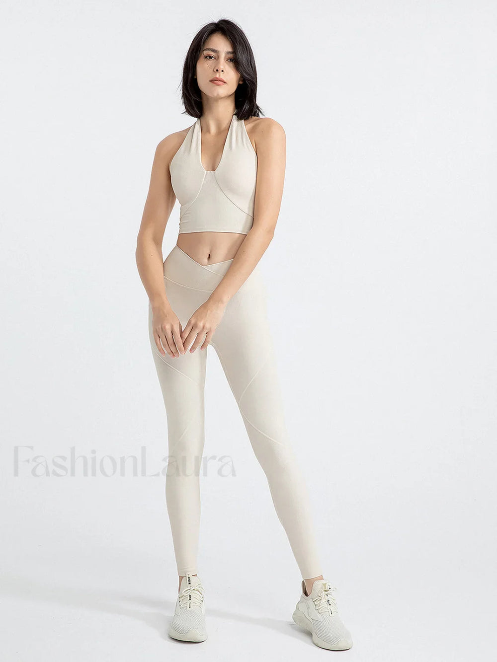 Halter Cropped Graceful Tank Top Tank Tops & Camis