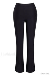 Haze High Waist Trendy Bandage Pants Black XXL Bottom