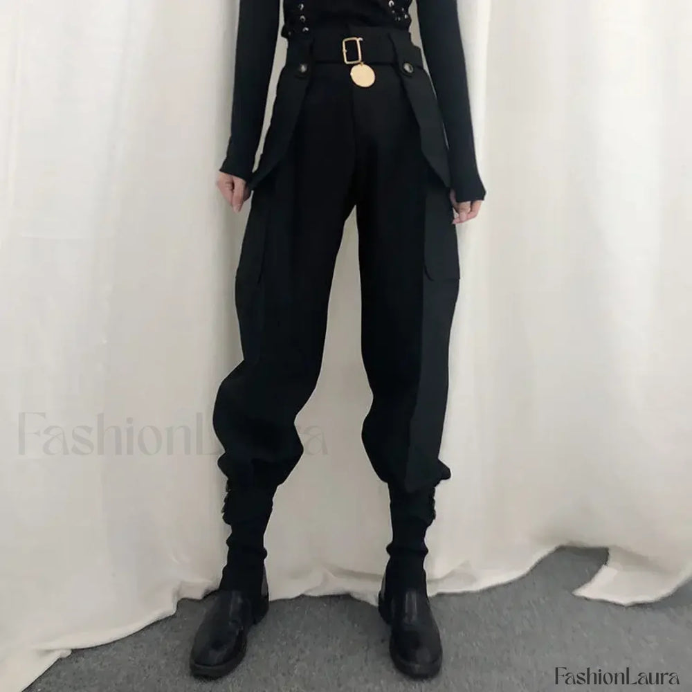 High Waist Vintage Harajuku Cargo Pants for Halloween
