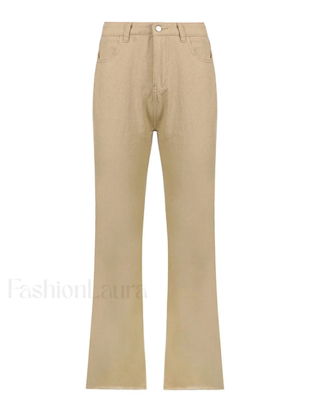 High Waisted Solid Flare Jeans Flare Jeans