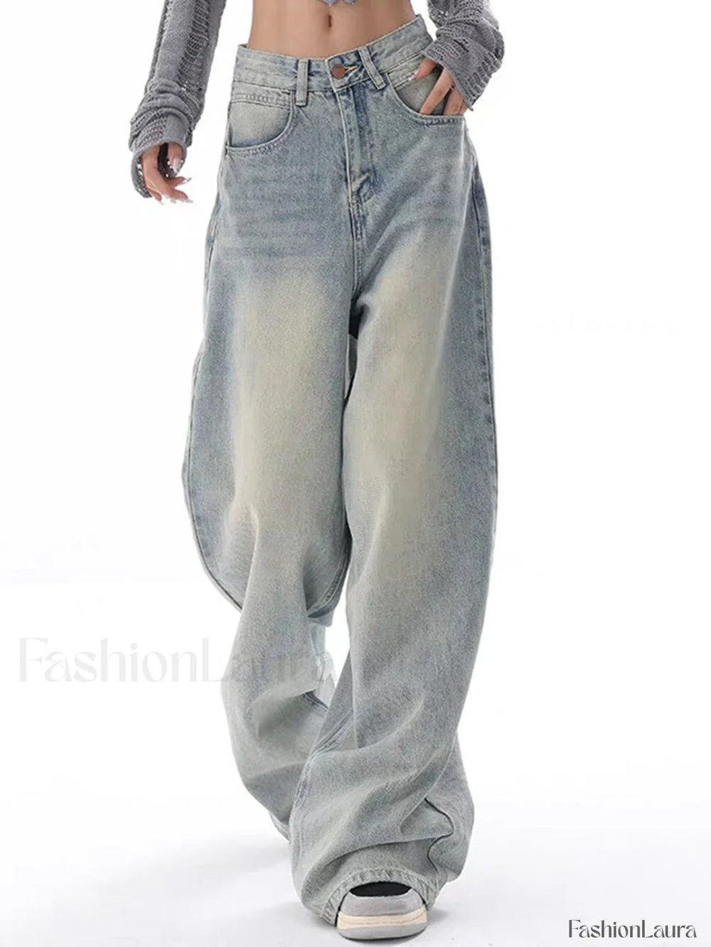 Just Like Magic Trendy Denim Boyfriend Jeans LightBlue / XS Jeans