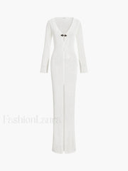 Knitted Cover Graceful Up Beach Dress Sweaters L