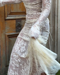 Lace Hollow Cape Maxi Dress