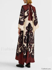 Lace Single Breasted Boho Dress