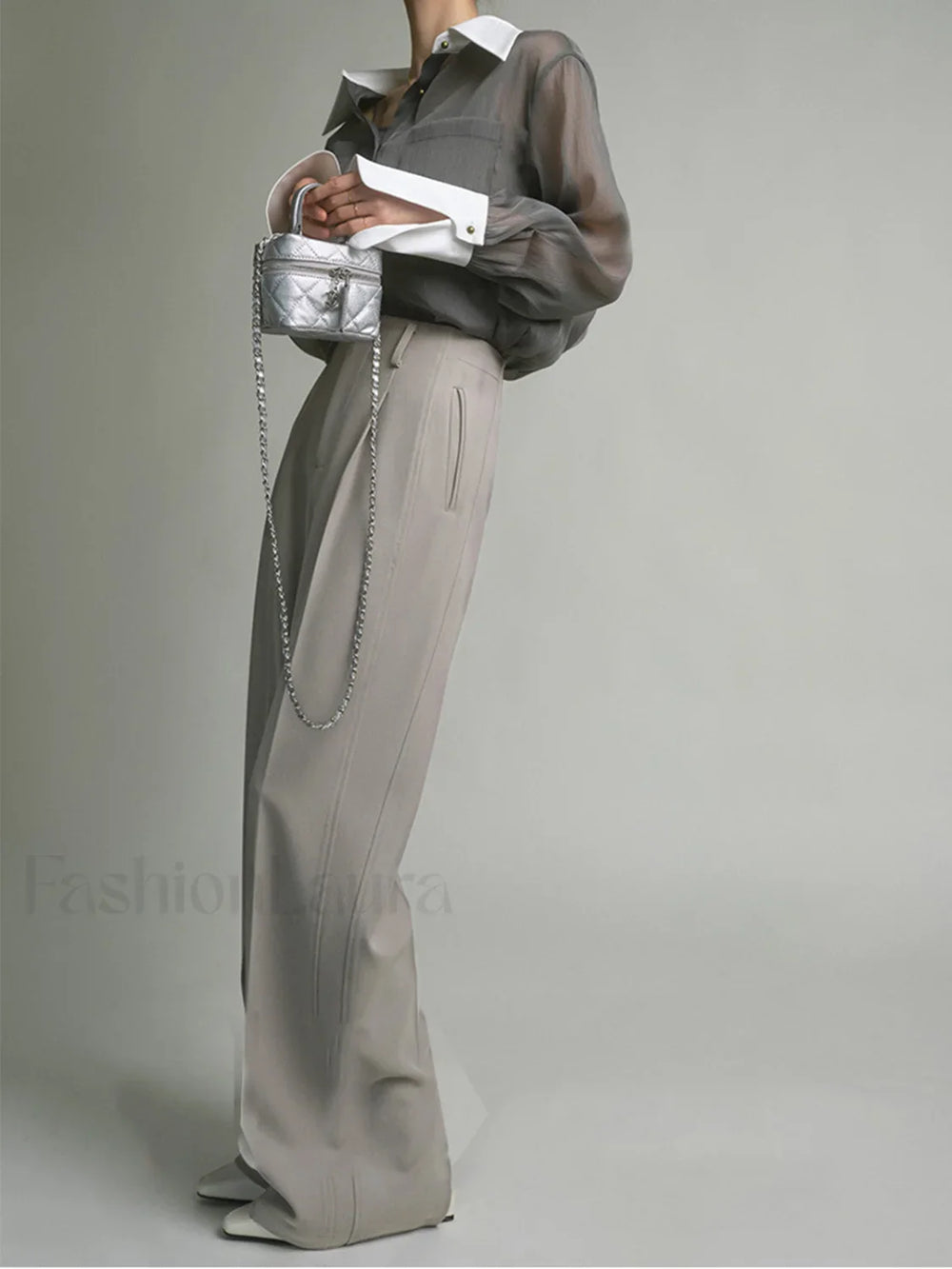 Leisure See Through Trendy Shirt With Cami Top Shirts