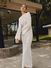 Love Galore Backless Trendy Knit Long Dress White / XS Sweaters L