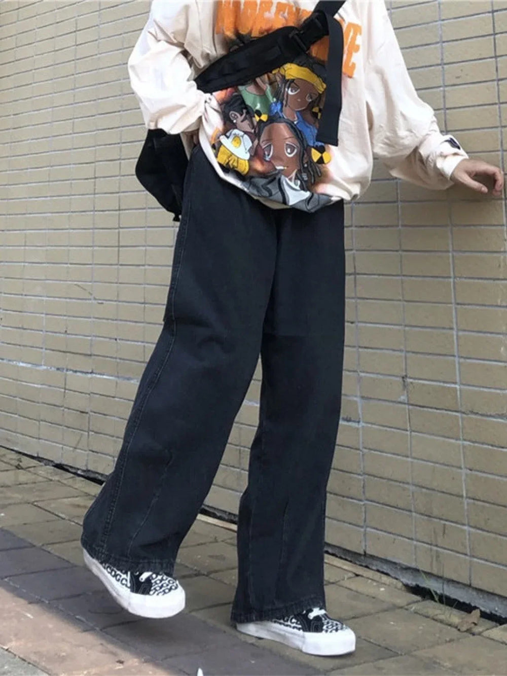 Men’s Basic Wash Skate Fit Jeans loose jeans