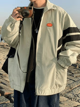 Men’s Contrast Striped Zip Up Jacket Beige / M Jackets