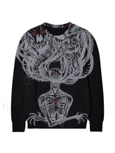 Men’s Evil Force Jacquard Pullover Sweater Black / M Sweaters