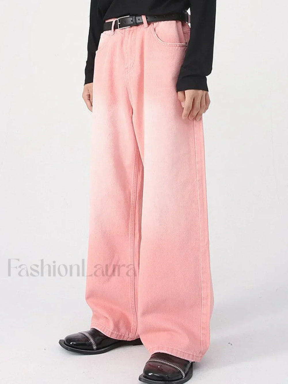 Men’s Faded Vintage Denim Loose Jeans loose jeans