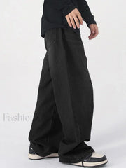 Men’s Faded Vintage Denim Loose Jeans loose jeans