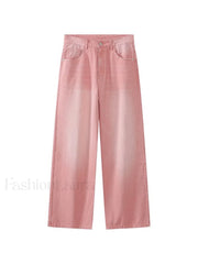 Men’s Faded Vintage Denim Loose Jeans loose jeans