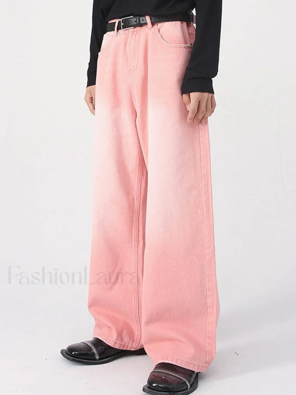 Men’s Faded Vintage Denim Loose Jeans loose jeans