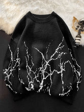 Men’s Vintage Jacquard Long Sleeve Knit Sweater Black / M Sweaters