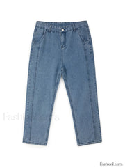Men’s Vintage Washed Loose Jeans loose jeans