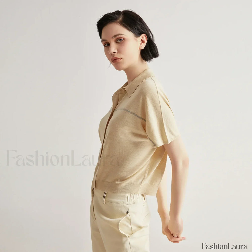 Merino Wool Silk High End T Shirt