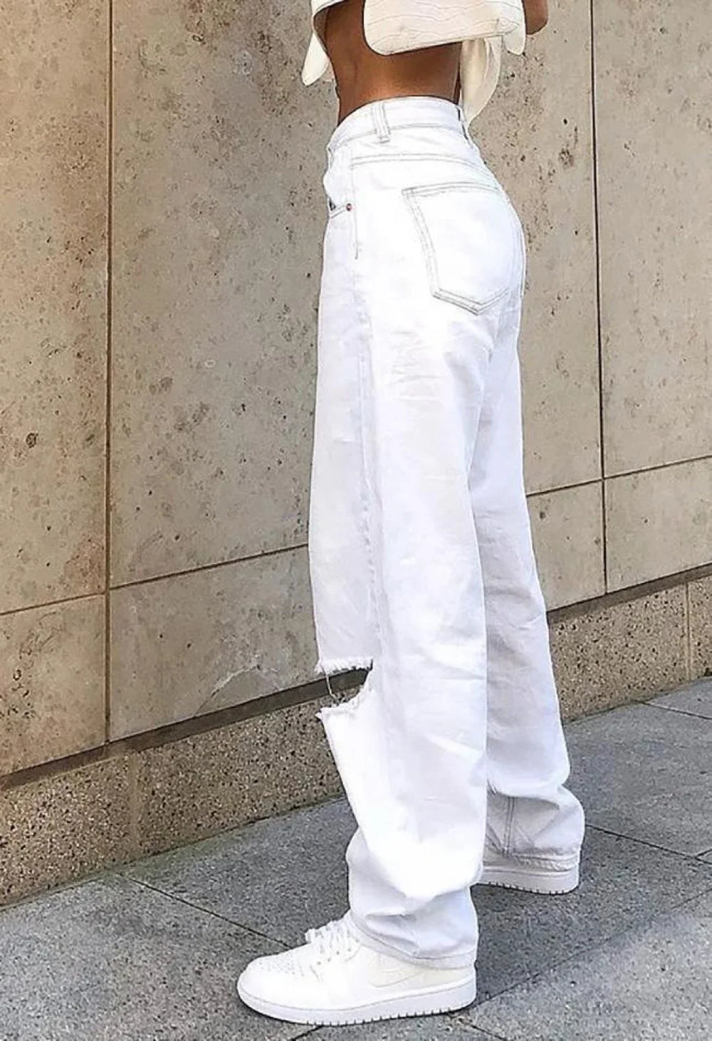 Mid Rise Extra Ripped Jeans Jeans