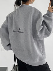 Minimalism Charming Oversized Sweatshirt Sweatshirts