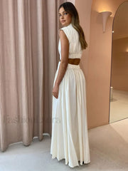 Mock Neck Cut Trendy Out Long Dress Dresses