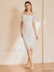 Multi Floral Graceful Midi Dress Dresses